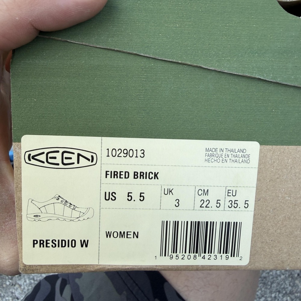 Keen Presidio W Shoes Womens Size 5.5 Fired Brick Suede Walking Sneakers Casual - Picture 7 of 7